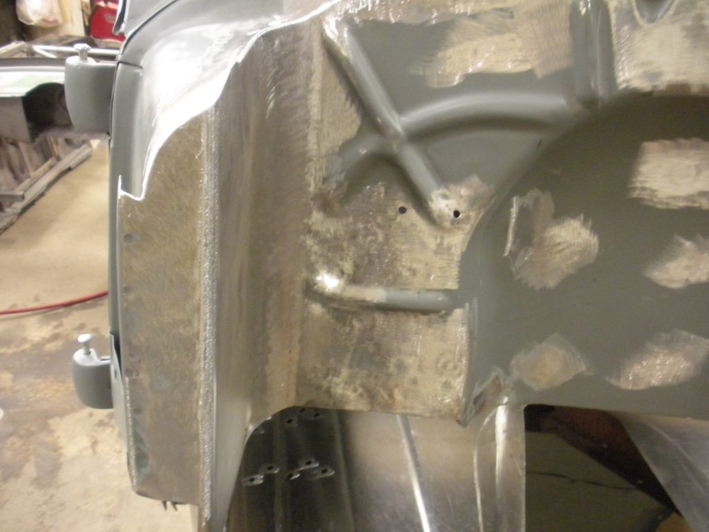 A close up of the side of a car