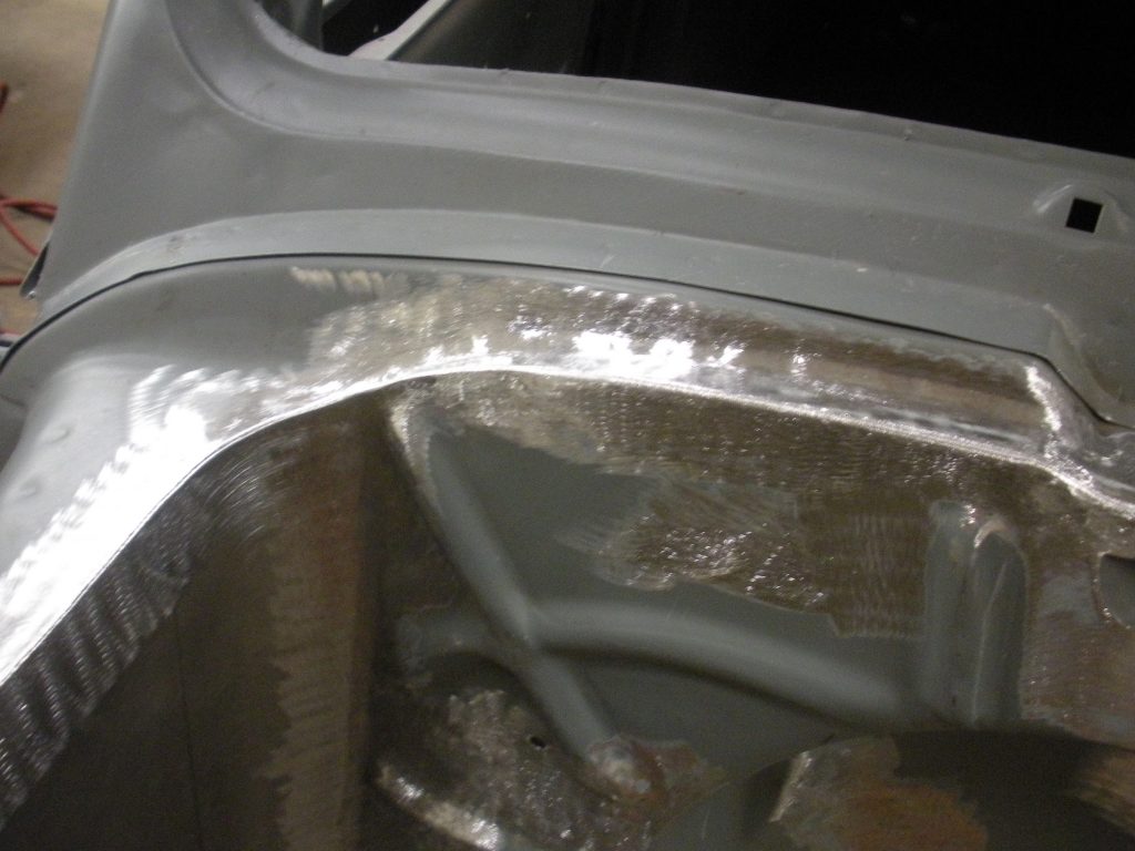 A close up of the bottom of a car.