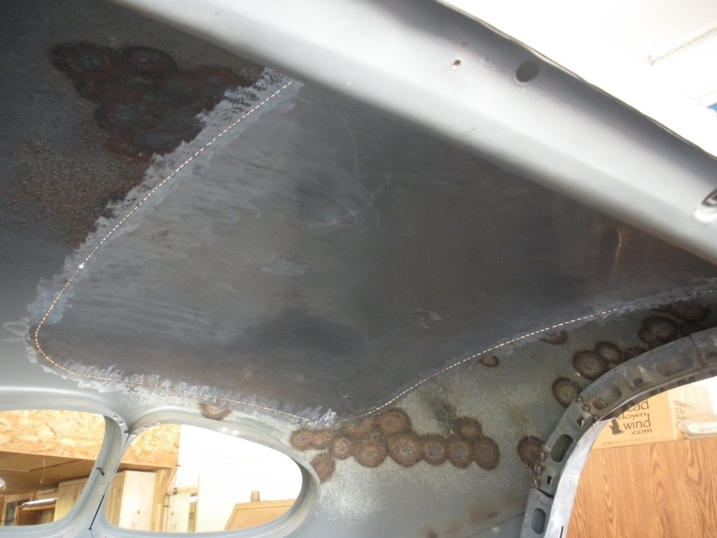 A close up of the inside of an airplane.