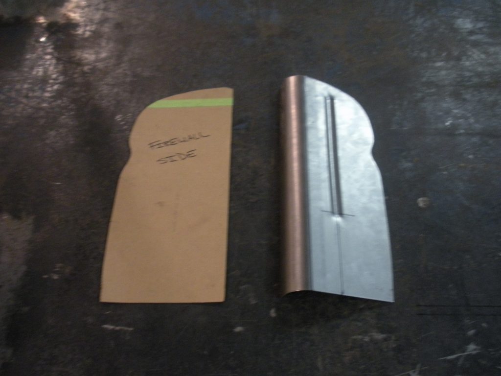 A piece of metal with a paper on it.