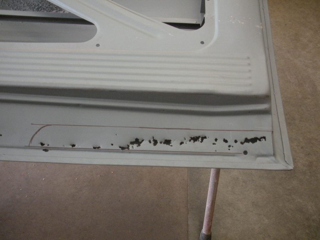 A close up of the bottom of an air conditioner