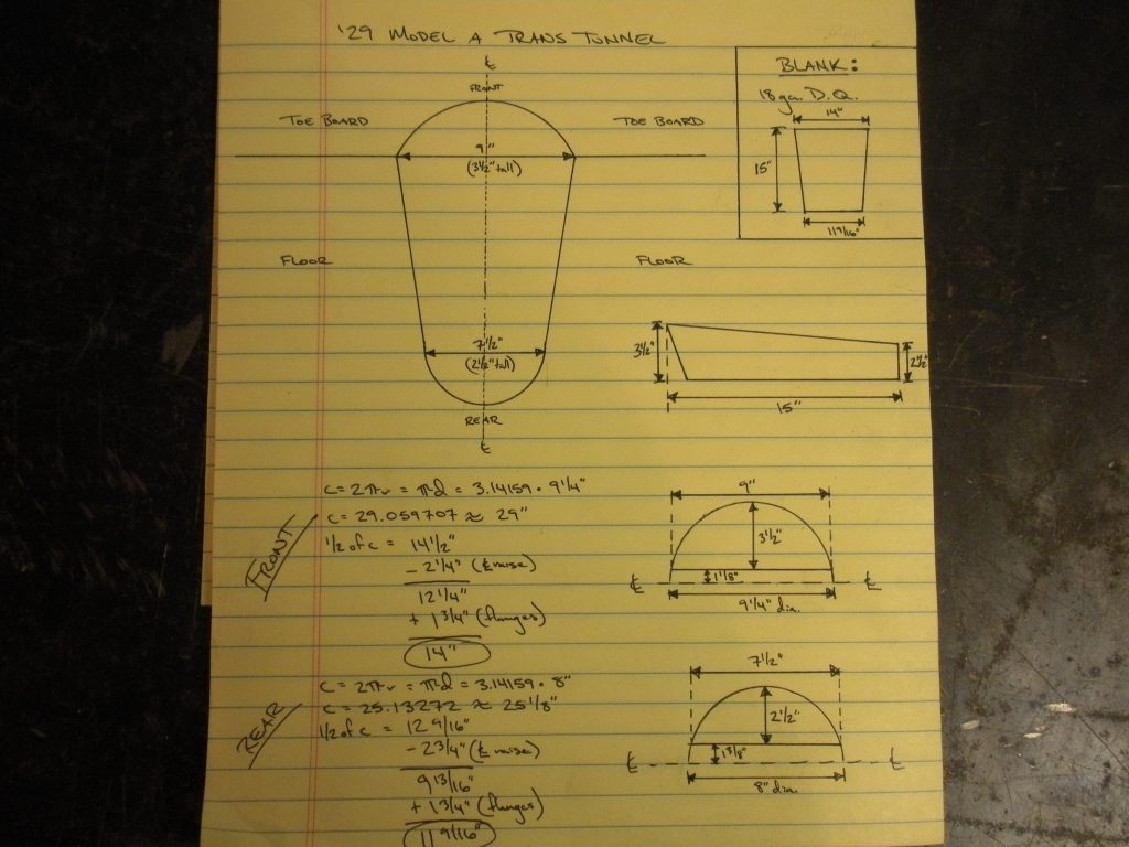 A page of paper with drawings and notes on it.