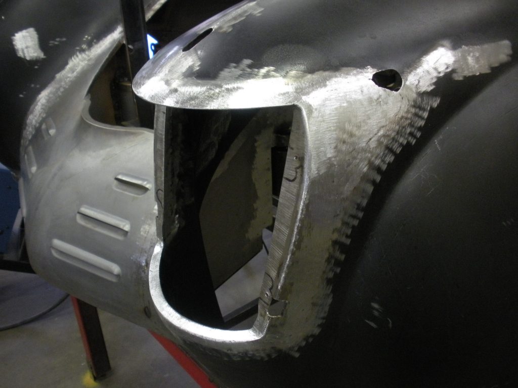 Car body panel welding repair.