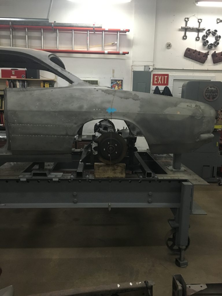 A large metal object sitting on top of a table.