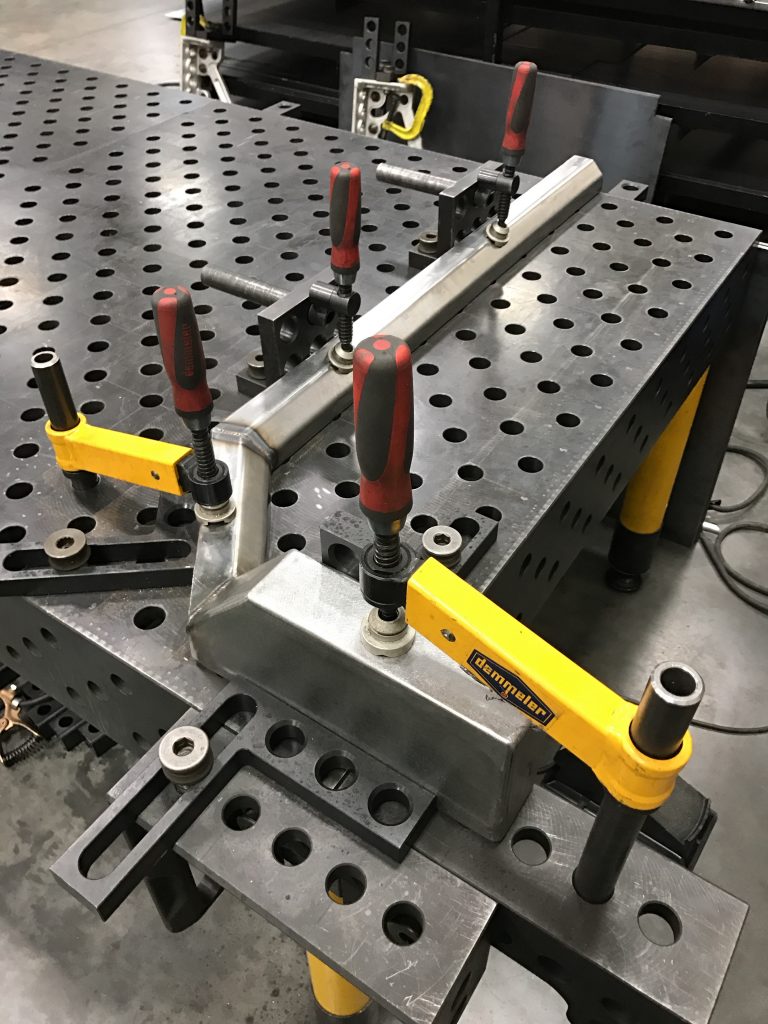 A machine with many tools on it
