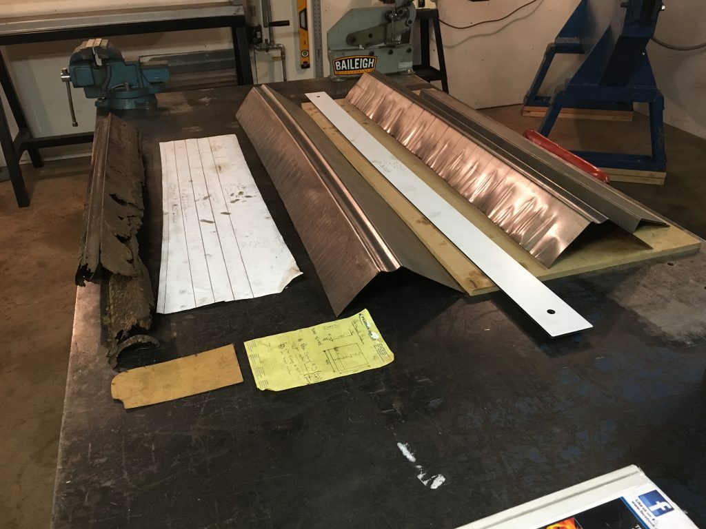 Metalwork project in progress.